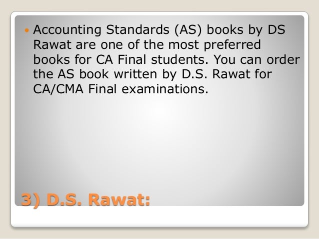 Accounting Standards Book Ds Rawat